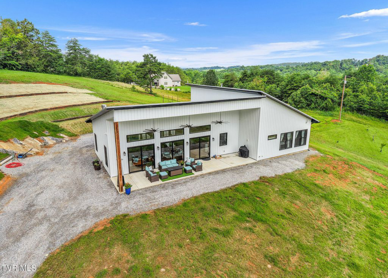 Asheville metal home project in the hills