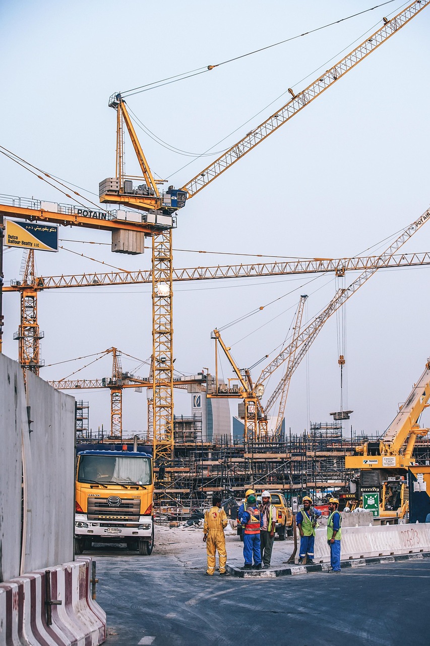 Industrial construction site
